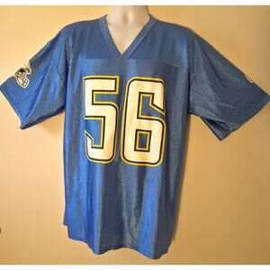 Shawne Merriman #56 Chargers Jersey NFL Team Apparel Powder Blue Size L